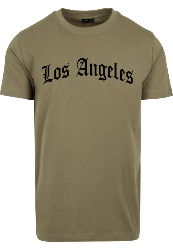 Los Angeles Texting Tee olivové