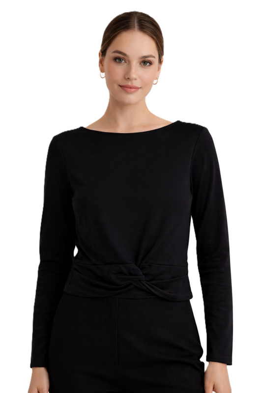 Guido Maria Kretschmer dámský crop top s dlouhým rukávem