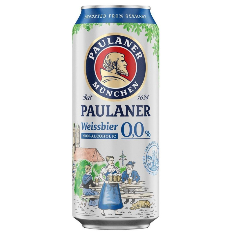 Paulaner Hefe-Weissbier bez alkoholu plech