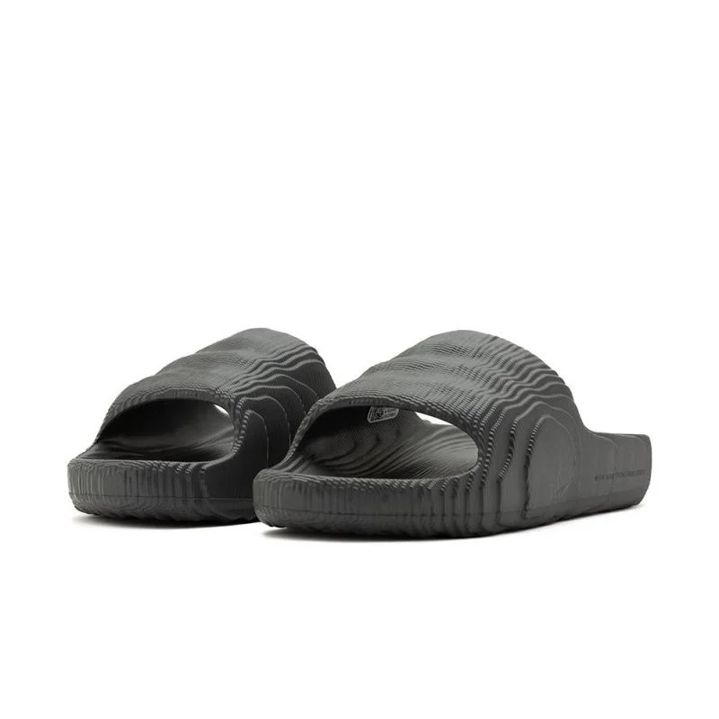 Pánské žabky adidas Adilette 22 Grey Five lifestyle fashionable for summer black (HP6522) 42