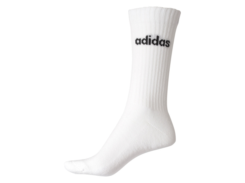 Adidas Dámské / Pánské sportovní ponožky Crew, 3 páry (bílá, 37-39)