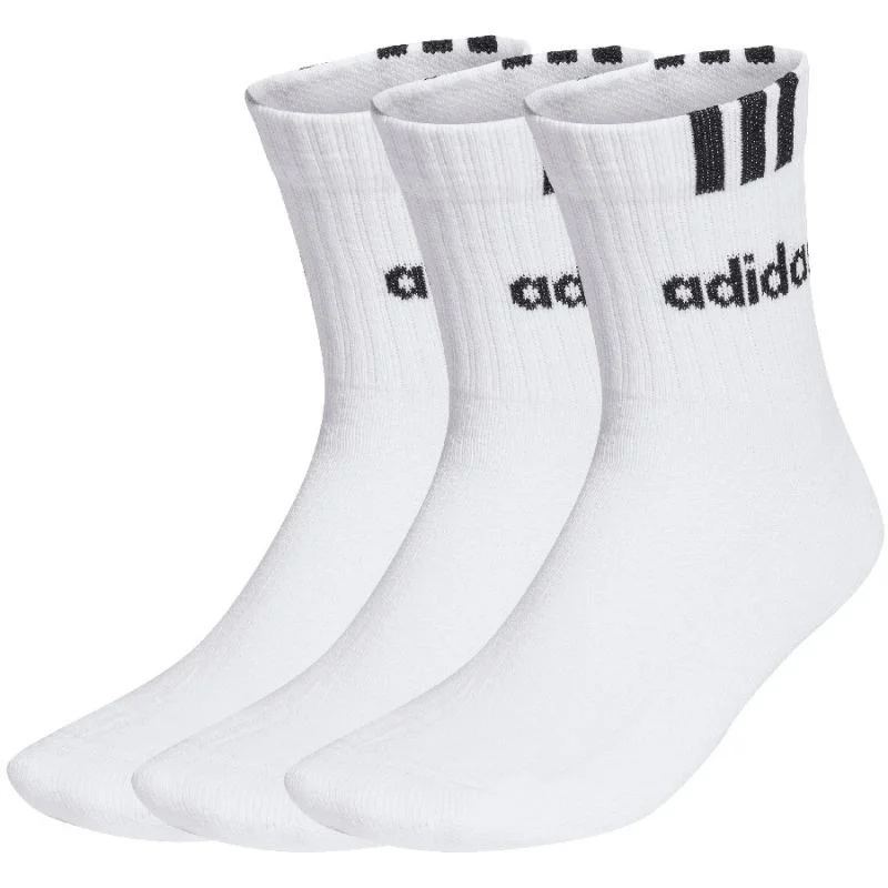 Ponožky adidas 3-Stripes Linear Half-Crew Cushioned 3p HT3437 40-42