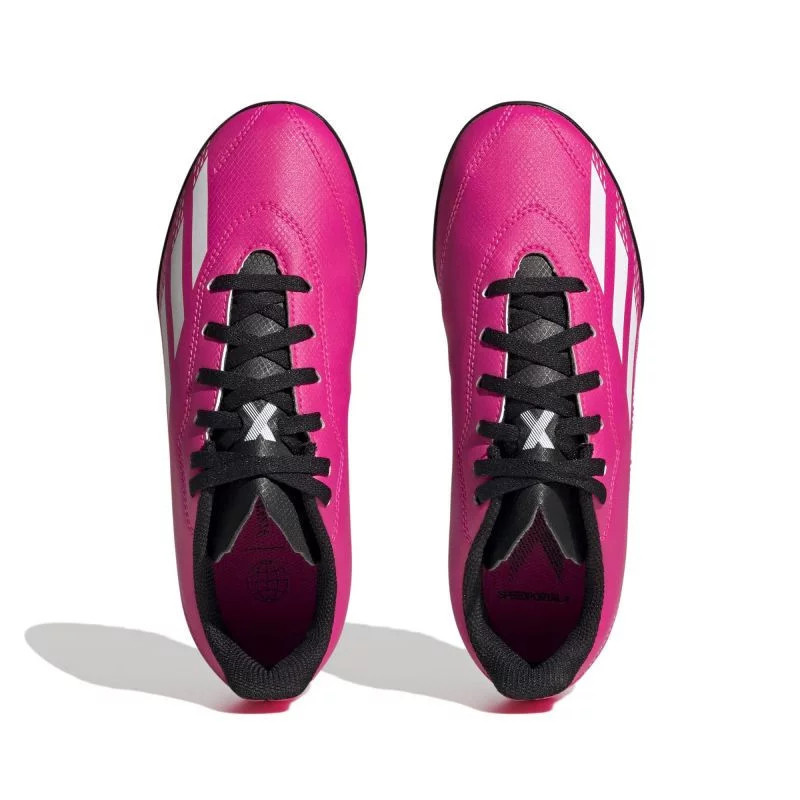 Dětské sportovní boty kopačky X Speedportal.4 TF Jr GZ2446 Neon růžová - Adidas Neon pink 37 1/3
