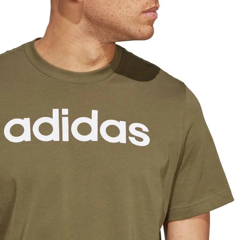 Tričko adidas Essentials Single Jersey s lineárním vyšívaným logem M IC9280 L