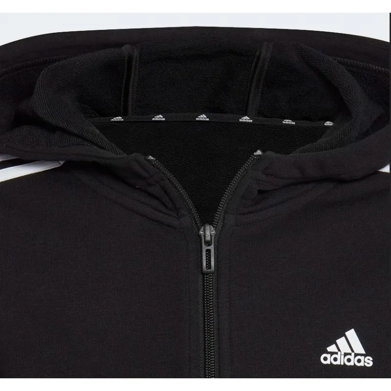 Dětská mikina Essentials 3 Stripes Full-Zip Jr IC3634 - Adidas 152 cm