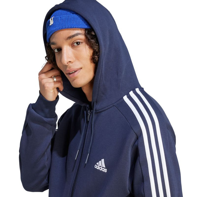 Adidas Essentials Fleece 3-Stripes Full-Zip Jr mikina IJ6478 pánské s