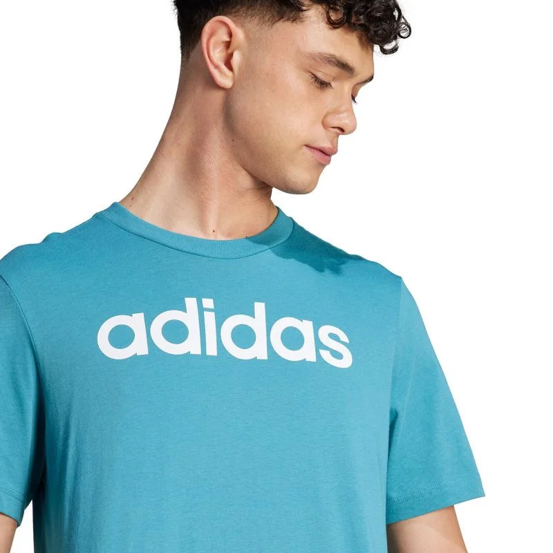 Tričko adidas Essentials Single Jersey Linear s vyšitým logem M IJ8655 M