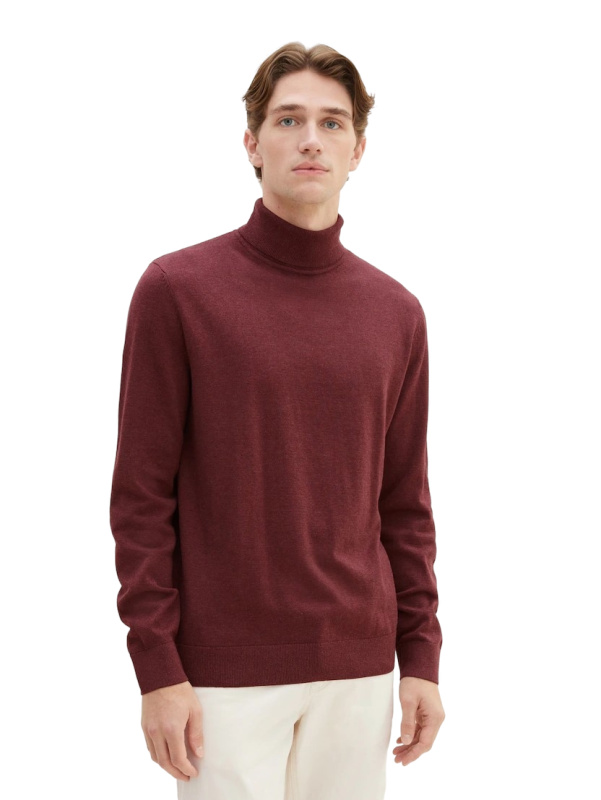 1038202 32620 Tawny Port Red Melange Pánský svetr-XXL