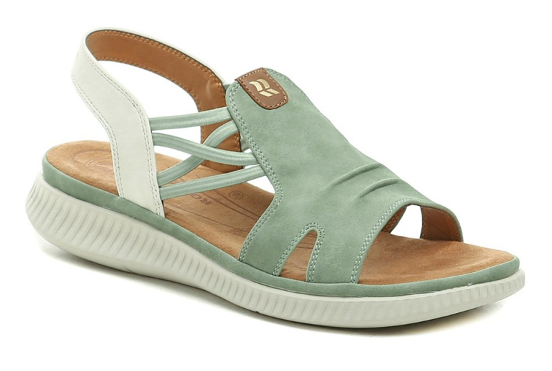 Romika 74R009200800 zeleno bílé dámské sandály EUR 37