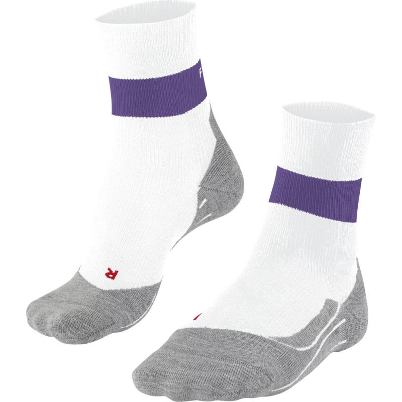 Falke RU Compression Stabilizing, běžecké ponožky, dámské, bílá/fialová
