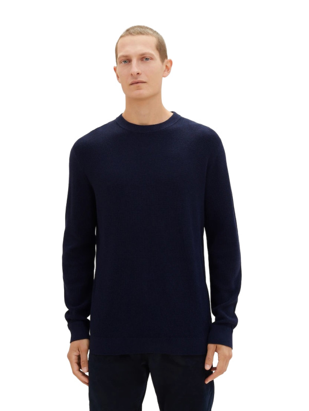 Pánský svetr  Tom Tailor  modrý-3XL