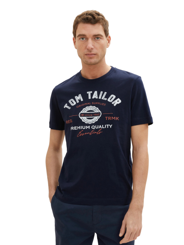 Pánské tričko  Tom Tailor  modré - M