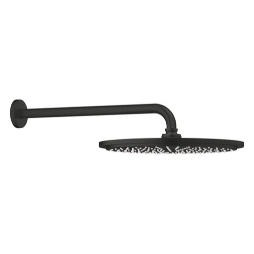 Grohe Rainshower Cosmopolitan hlavová sprcha na stěnu včetně sprchového ramena matná černá 260662430 G260662430
