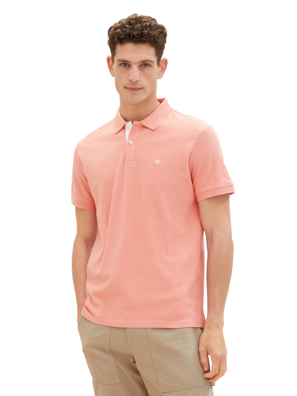 Pánská polokošile k.r. TOM TAILOR růžová-3XL