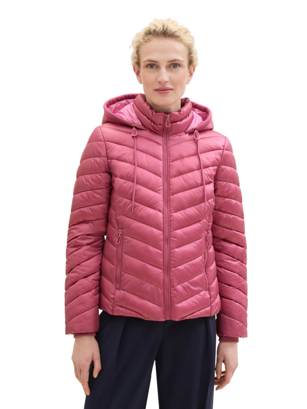 Dámská podzimní bunda TOM TAILOR růžová-XS