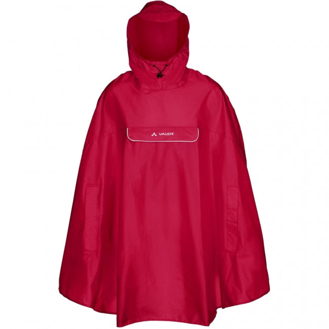Vaude Valdipino Poncho, pončo, červená