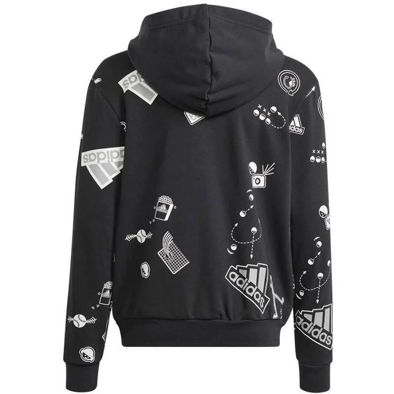 Adidas Bluv Celopropínací mikina s kapucí Jr IN3300 140 cm