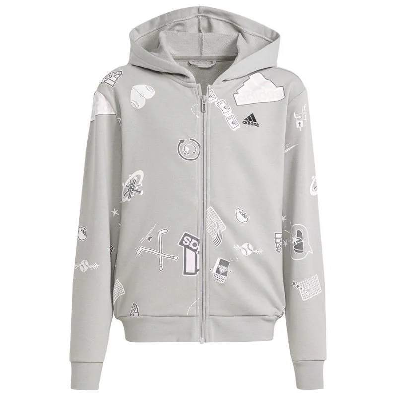Adidas Biuv Zip Hoodie Jr IS3755 Mikina s kapucí 176 cm