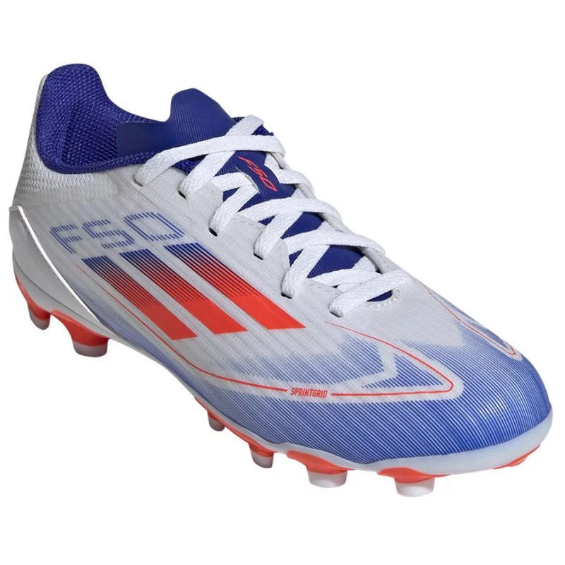 Junior sportovní boty kopačky F50 League MG Jr IF1370 Bílá mix barev - Adidas bílá-mix barev 38