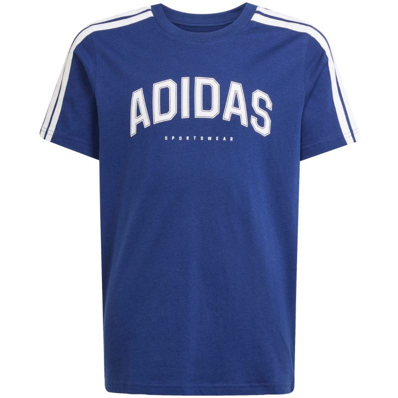 Dětské tričko adidas Codes Collegiate Graphic námořnická modrá JL6138 128 cm
