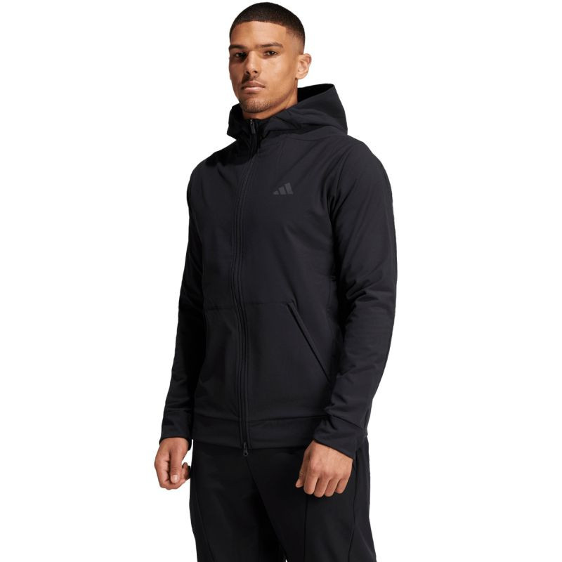 Pánská mikina adidas Designed for Training COLD.RDY Full-Zip Hoodie black IN5607 pánské oblečení s