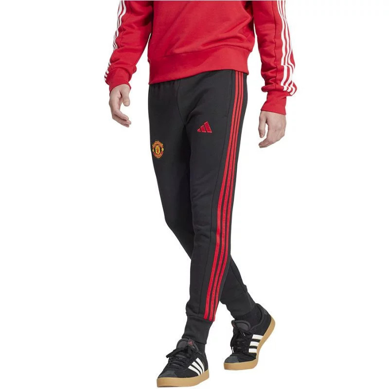 Pánské teplákové kalhoty M IT4179 černo-červené - Adidas XL