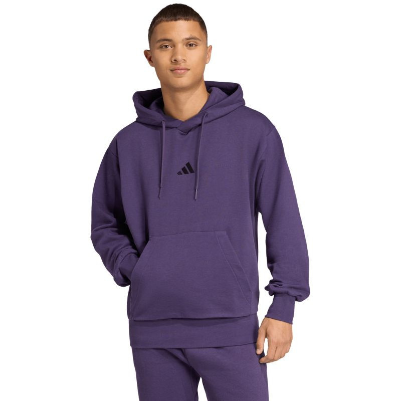 Pánská mikina adidas Essentials Feelcozy purple JX5661 pánské barvy XL