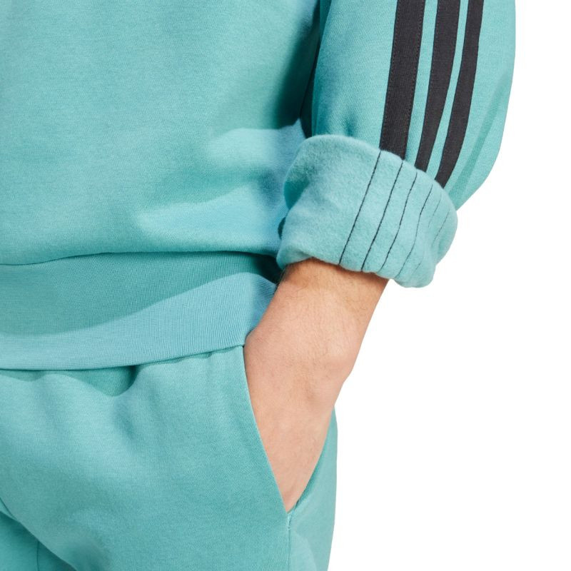 Adidas Essentials Sweatshirt 3-Stripes Fleece M JX0701 pánské L