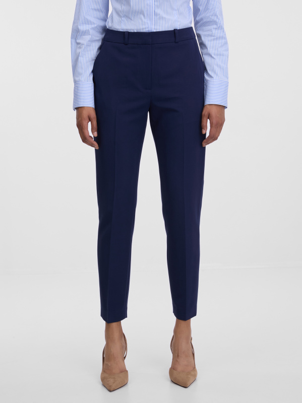 Orsay Tmavě modré dámské kalhoty - Dámské