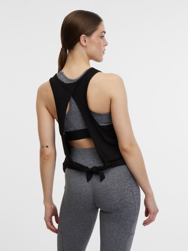 Orsay Černé dámské sportovní tílko - Dámské