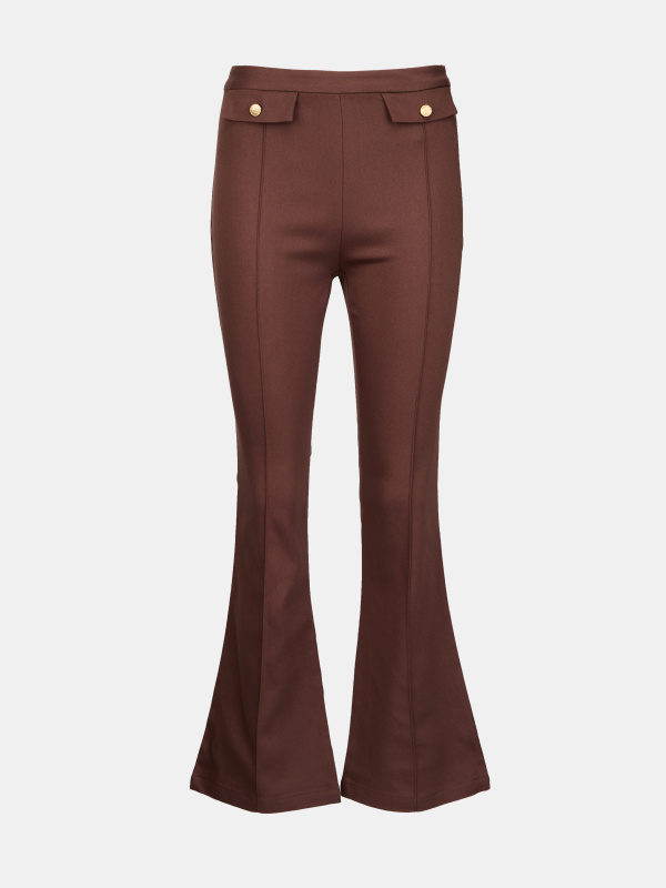 Hnědé dámské zvonové kalhoty ORSAY