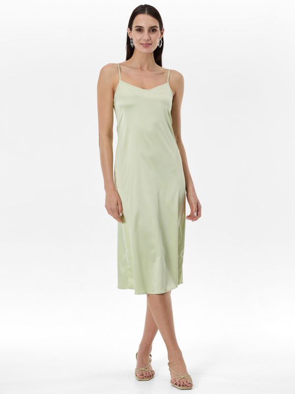 Světle zelené dámské šaty s ramínky ORSAY