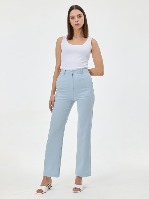 Světle modré rovné kalhoty ORSAY