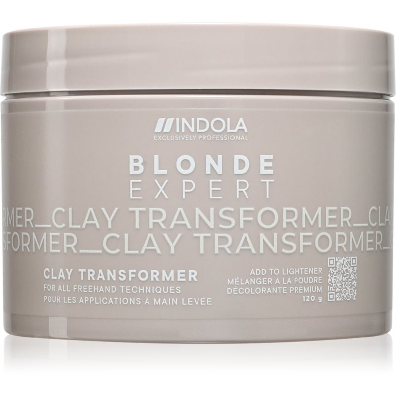 Indola Blond Expert Clay Transformer zesvětlující pudr pro blond vlasy 120 g
