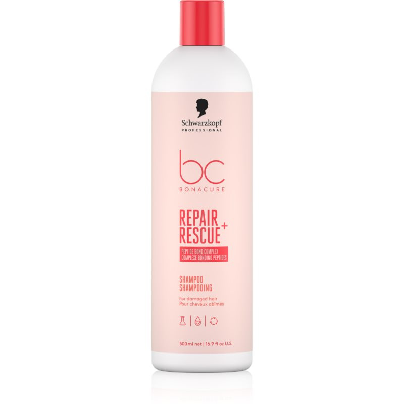Schwarzkopf Professional BC Bonacure Repair Rescue+ pečující šampon pro poškozené vlasy 500 ml