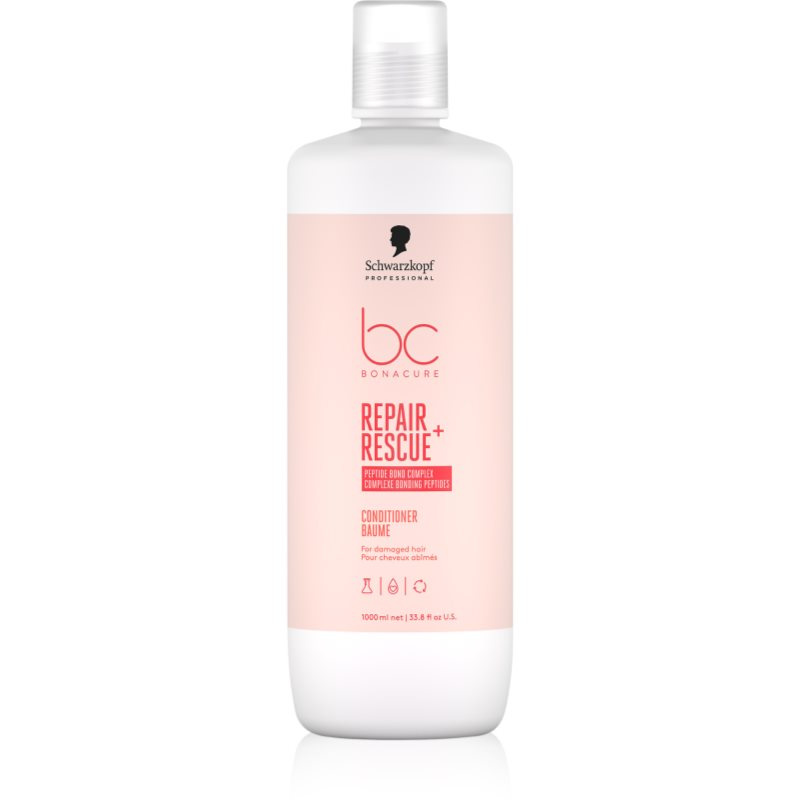 Schwarzkopf Professional BC Bonacure Repair Rescue+ intenzivní kondicionér pro poškozené vlasy 1000 ml