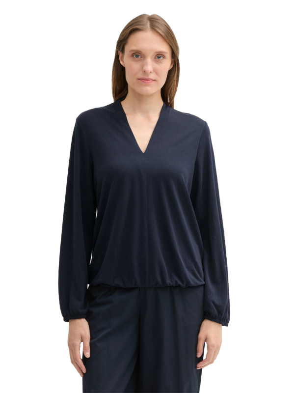 Dámská halenka d.r. TOM TAILOR modrá-XS
