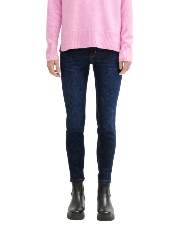 Dámské džíny TOM TAILOR Jona skinny tmavě modré-seprané - 28
