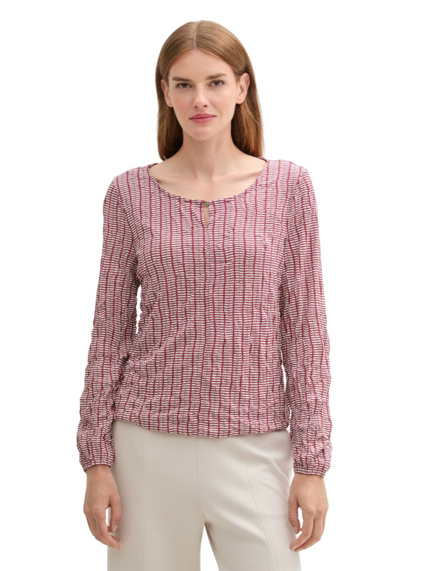 Dámská halenka TOM TAILOR červená - XL