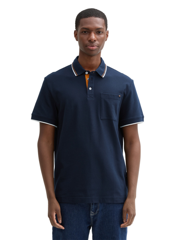 Pánská polokošile TOM TAILOR modrá - XXXL