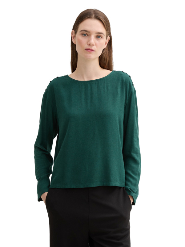 Dámská halenka d.r. TOM TAILOR zelená-XL