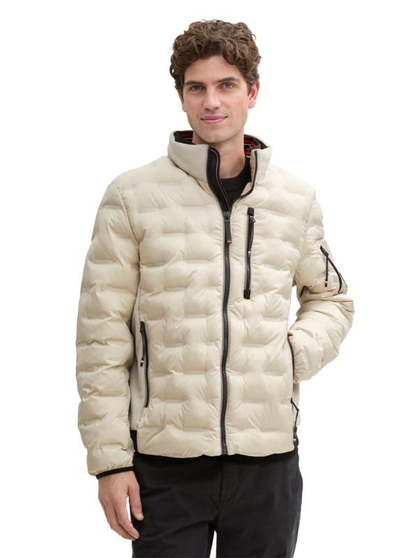 Pánská bunda TOM TAILOR béžová - 3XL