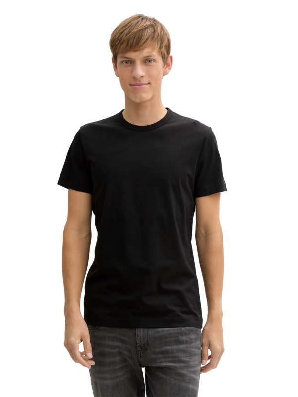 Pánské tričko TOM TAILOR černé - 3XL