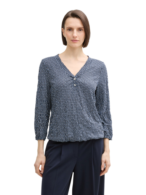 Dámská halenka TOM TAILOR modrá - XL