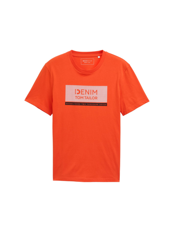 Pánské tričko TOM TAILOR červené - XL