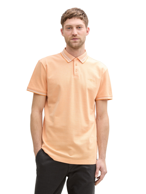 Pánská polokošile TOM TAILOR oranžová - XL