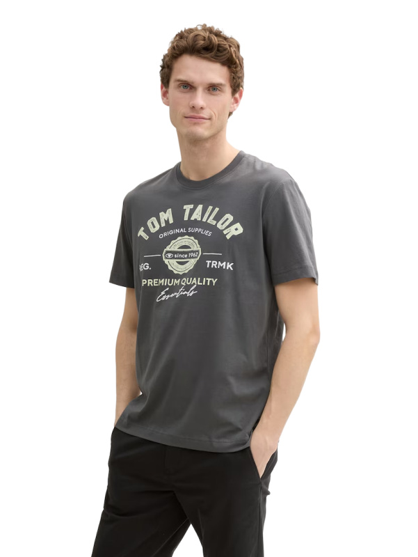 Pánské tričko TOM TAILOR šedé - XXL