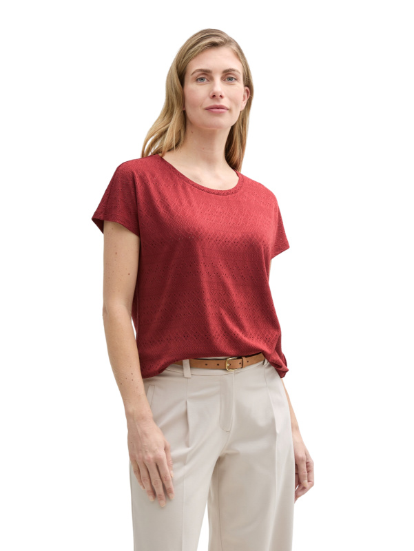 Dámská halenka TOM TAILOR červená - XL