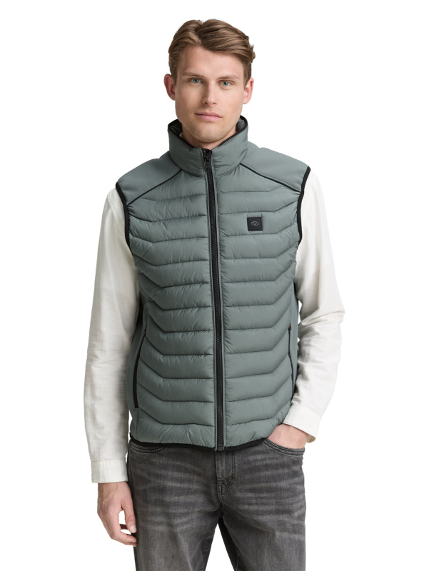 Pánská vesta TOM TAILOR zelená - XL