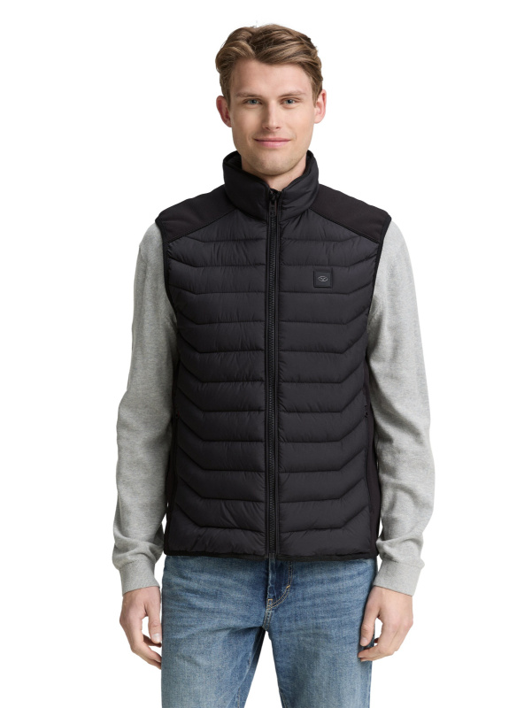 Pánská vesta TOM TAILOR černá - XL